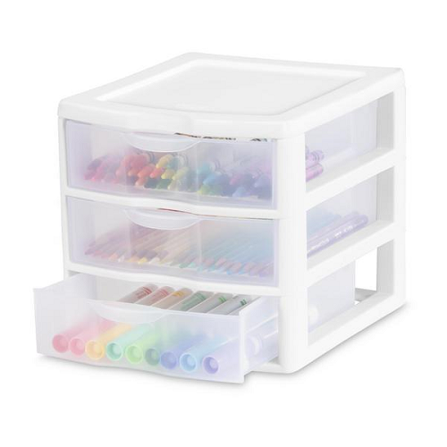 Sterilite Small 3Drawer Unit, White Buywise Stores Ltd