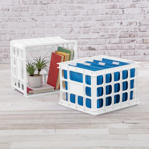 Sterilite Storage Crate, White Buywise Stores Ltd