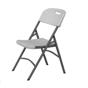 Heavy Duty Folding Chair, Off White