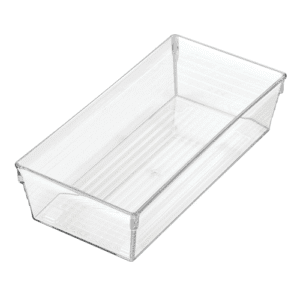 iDesign Sierra Drawer Organizer Tray 4" x 8" x 2", Clear