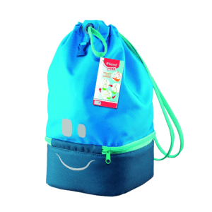 Maped Picnik Drawstring Back Pack Lunch Bag, Blue