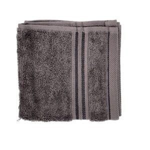 London Home Face Towel, Gray, 15" x 24"