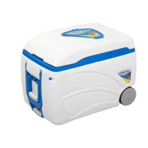 Pinnacle Thermoware 47 Qt Voyager Wheeled Cooler, White