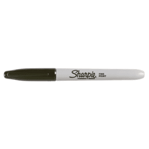 Sharpie Fine Felt Tip Permanent Marker, Black