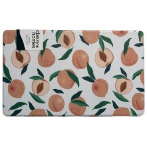 Classy Homes Memory Foam Mat, 18 x 30", Peaches