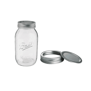 Mason Glass Canning Jar with 2 Part Lid, 500ml