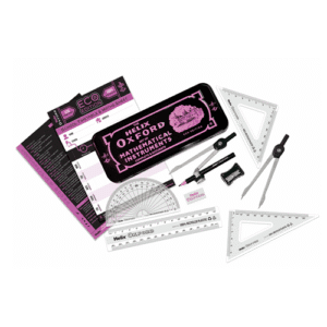 Helix Oxford 10pc Geometry Math Set, Pink