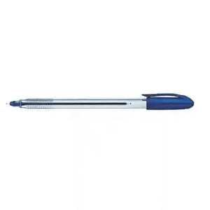 Nataraj Tri-Rite Medium Ballpoint Pen, Blue, Clear Barrel