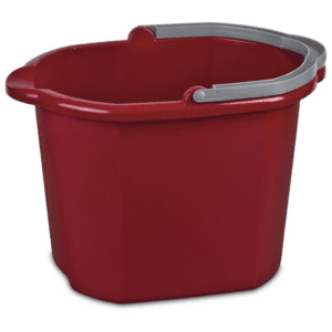 Sterilite 16 Qt. Dual Spout Pail, Red
