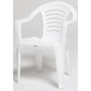 Sanchia White Plastic Chair