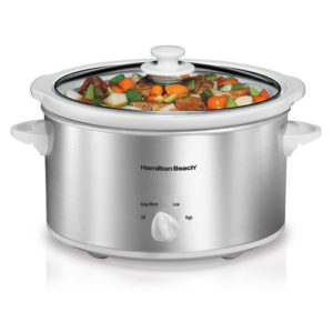 Hamilton Beach 4 Quart Slow Cooker, Silver