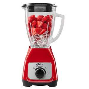 Oster 2 Speed 800W Blender w/Glass Jar, Red