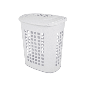 Sterilite 2.3 Bushel Lift Top Laundry Hamper, White