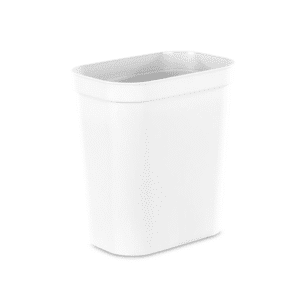 Sterilite 2.5 Gal. Vanity Wastebasket, White