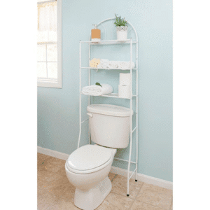 3-Shelf Over-the-Toilet Bathroom Space Saver, White