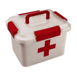 Portable Plastic First Aid Box w/Tray
