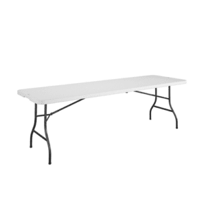 Heavy Duty 8ft Folding Table, Off White