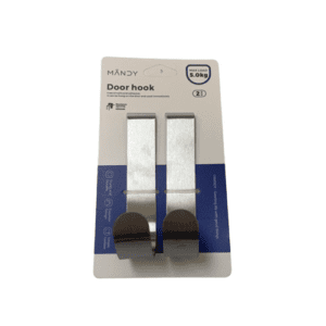 Mandy Stainless Steel Over Door Hooks, Set of 2