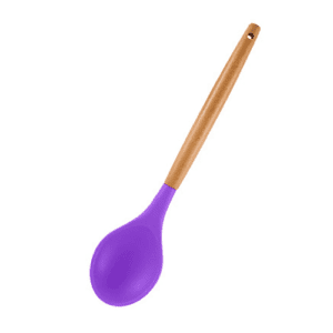 Excalibur Silicone Pot Spoon, Wooden Handle, Assorted Colors