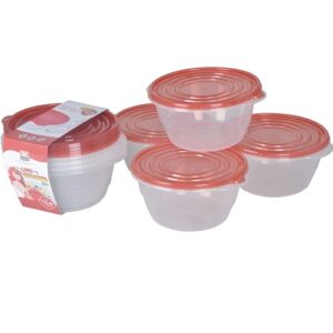 Plastic 1.4L Food Storage Containers, Set of 4