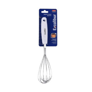 Excalibur 11" Wire Whisk, White Handle