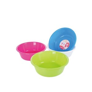 Round 2L Plastic Basin, Assorted Colors