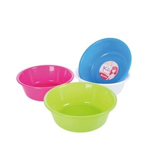 Round 7.5L Plastic Basin, Assorted Colors