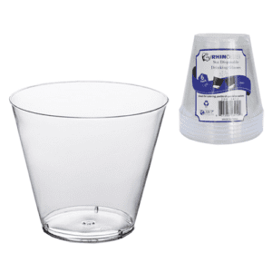 Rhinoware 9oz Disposable Cups 6 count, Clear