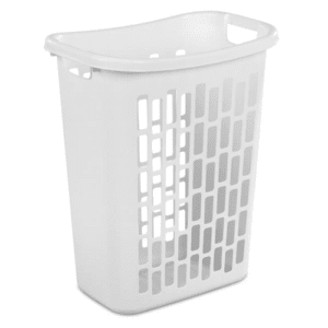 Sterilite 1.8 Bushel Rectangular Open Laundry Hamper, White