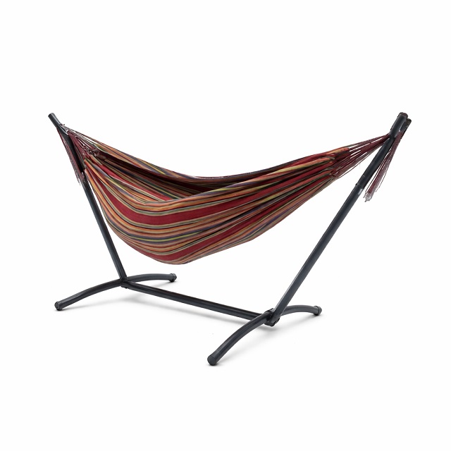 Portable Hammock w/Steel Stand and Carry Bag, Sunset Fiesta