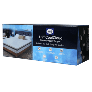 Sealy Cool Cloud 1.5" Memory Foam Mattress Topper, Full