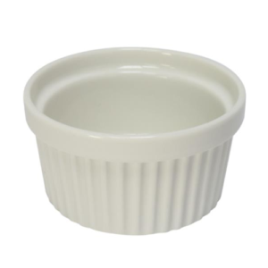 White Ceramic Ramekin, 10cm