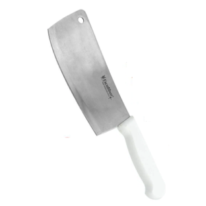 Excalibur 7" Kitchen Cleaver, White Handle