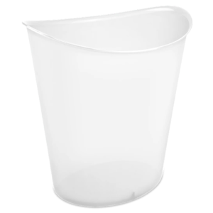 Sterilite 12qt Oval Wastebasket, Clear