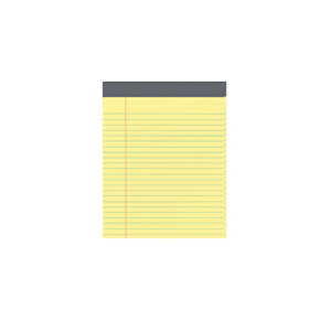 Champs Legal Pad 8 x 5", Yellow