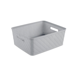 Sterilite Short Basket, Cement