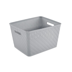 Sterilite Tall Basket, Cement