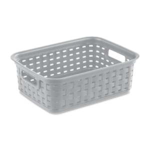 Sterilite Small Weave Basket, Cement