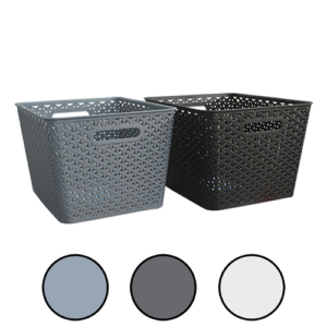 Plastic Storage Basket, Assorted Colors