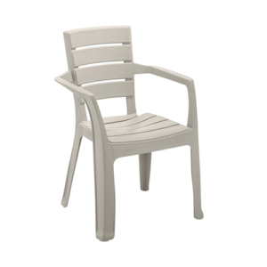 Rimax Baru Plastic Arm Chair, Beige