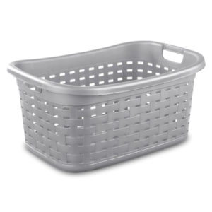 Sterilite Weave Laundry Basket, Cement