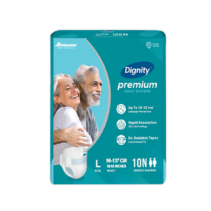 Dignity Premium Adult Diapers 10pak, Large