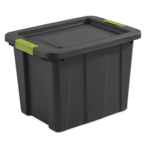 Sterilite 18 Gallon Latch Tote, Flat Gray