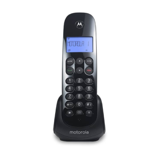 Motorola Single Handset Cordless Landline Phone, Black