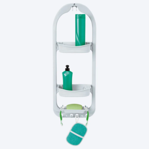 Rimax Plastic Shower Caddy, White