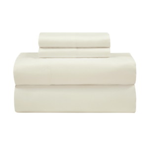 Serta King Premium Microfiber Bedsheet Set, Cream