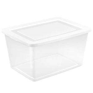 Sterilite 58 Quart Storage Box, Clear