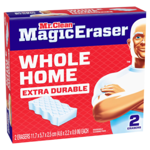Mr. Clean Magic Eraser Original Cleaning Pads Extra Durable, 2pak