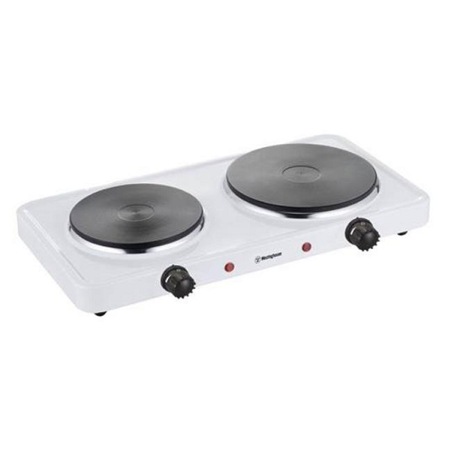 Westinghouse Double Burner Hot Plate, White