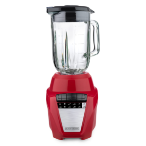 Black+Decker 8-Speed Blender, Glass Jar, Red
